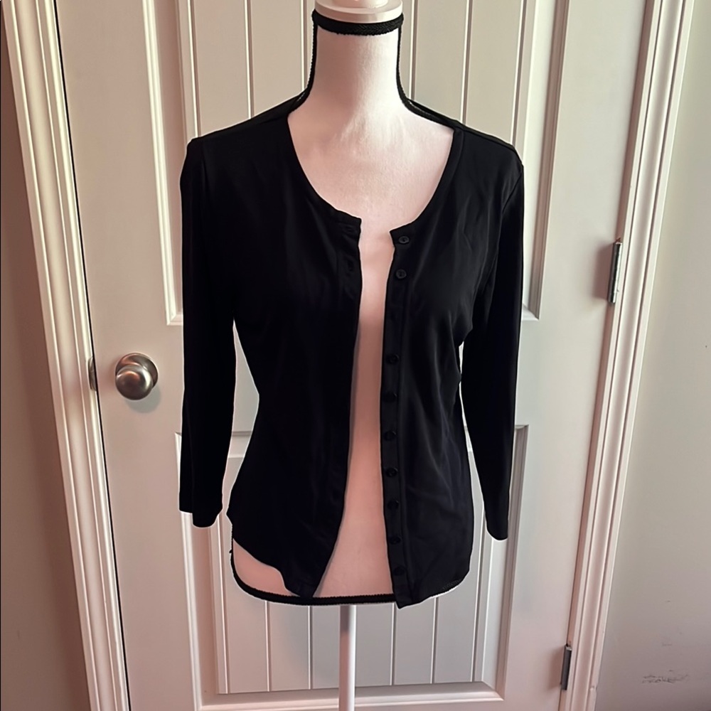 Black Button-Up Cardigan, dress it up, dress it down, layer it